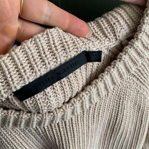 Jenni Kayne Cotton Fisherman Sweater - Oatmeal - Picture 3 of 6